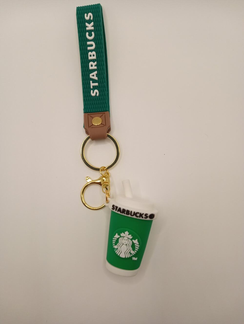 *NEW* STARBUCKS COFFEE PURSE OR BAG CHARM KEYCHAIN GREEN CUP 1182-1187